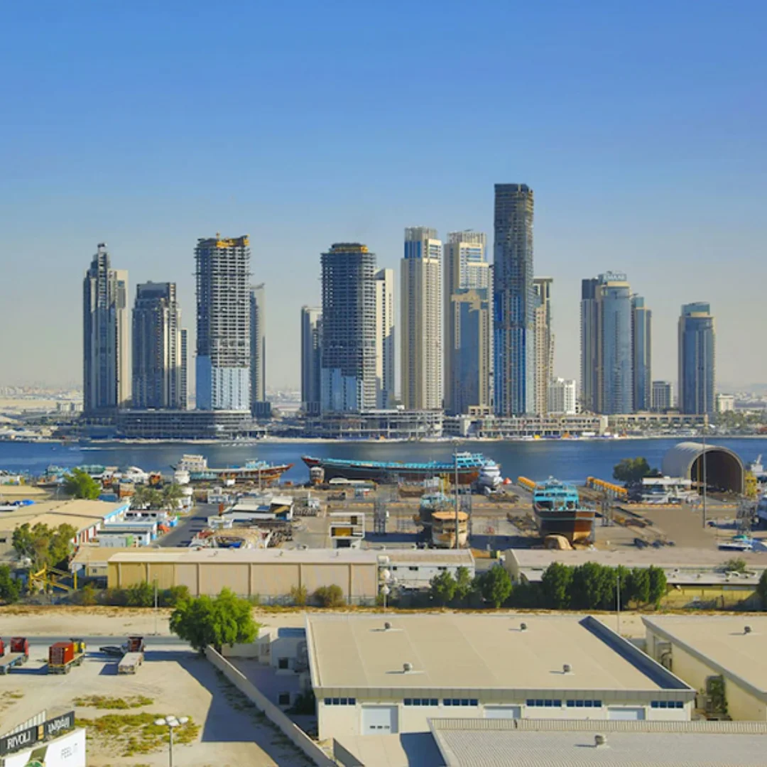 picture showing buildings and view of Al Jadaf area