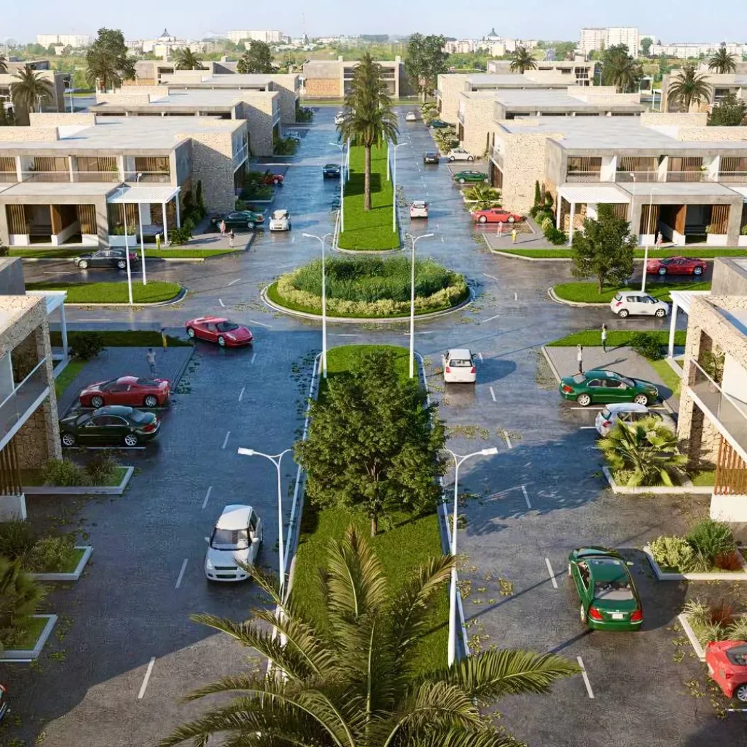 picture showing village and luxury appartments in al safa area